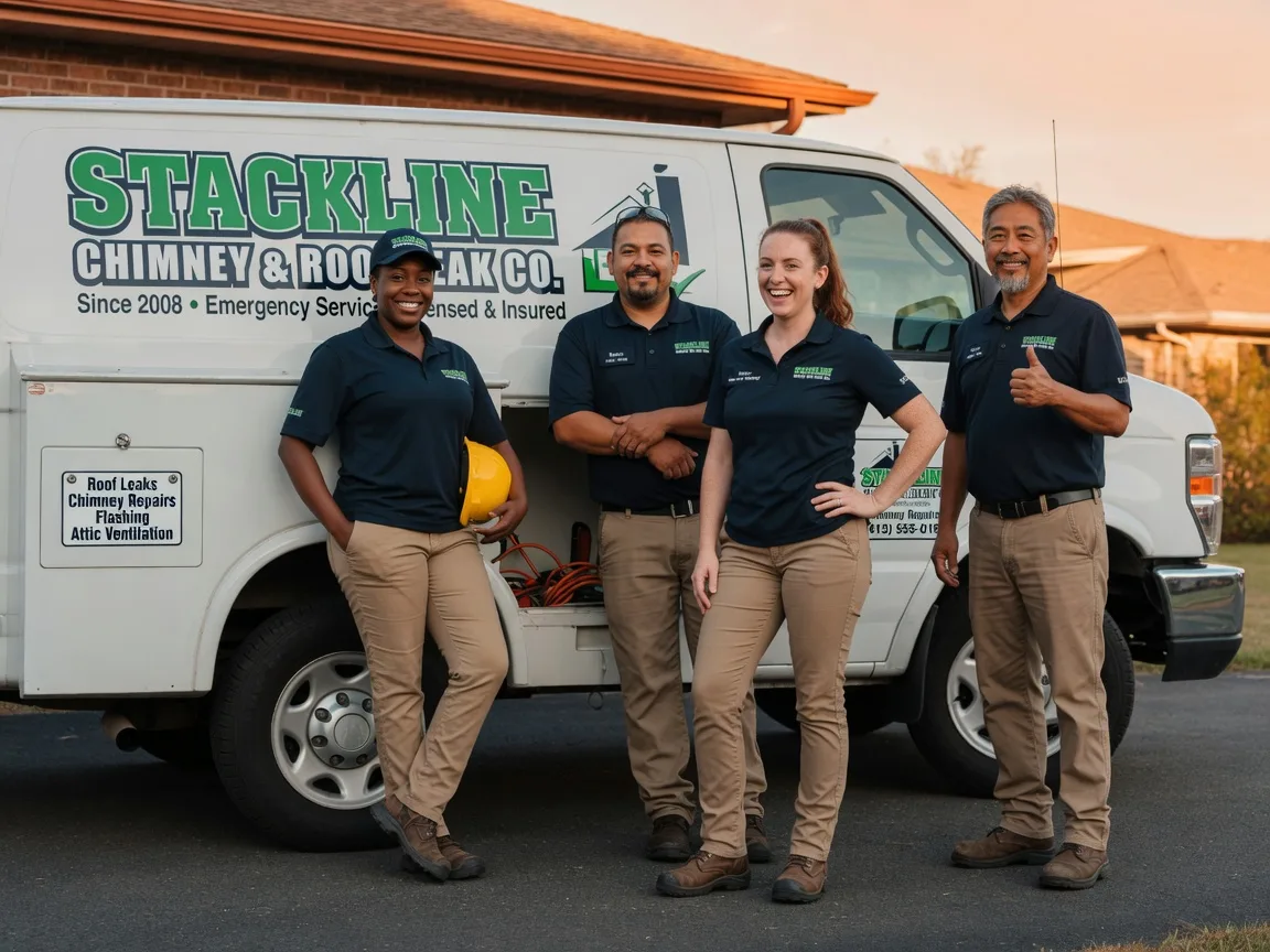 Chimney flashing repair company in Easton, TX